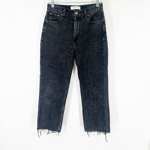 Abercrombie & Fitch Curve Love The Ankle Straight Jeans Ultra High Rise